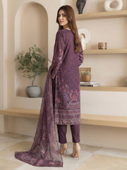 3 Piece Lawn Suit- Embroidered (Pret)