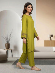 2 Piece Silk Suit- Embellished (Pret)