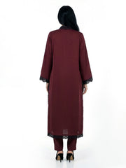 2 Piece Silk Suit- Embroidered (Pret)
