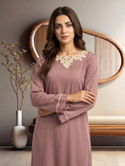 2 Piece Silk Premium Suit- Embroidered (Pret)
