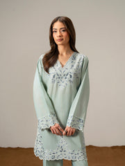 2 Piece Viscose Suit- Embroidered (Pret)