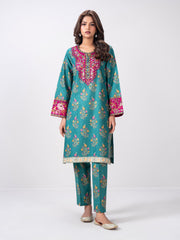 2 Piece Khaddar Suit- Embroidered (Pret)