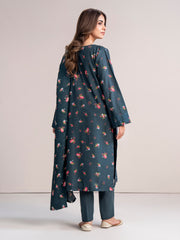 3 Piece Khaddar Suit- Embroidered (Pret)