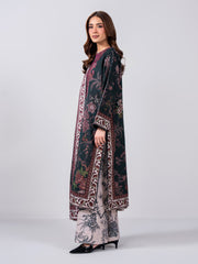 3 Piece Slub Khaddar Suit- Embroidered (Pret)