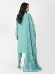 3 Piece Khaddar Suit- Embroidered (Pret)