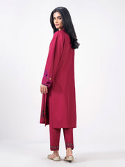 2 Piece Slub Khaddar Suit- Embroidered (Pret)