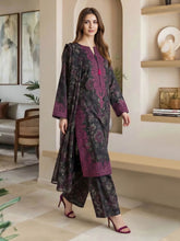 3 Piece Lawn Slub Suit (Pret)
