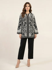 Yarn-Dyed Embroidered Kurti (Pret)