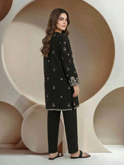 2 Piece Khaddi Silk Suit-Embroidered (Pret)