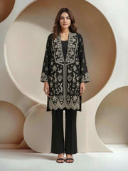 2 Piece Khaddi Silk Suit-Embroidered (Pret)