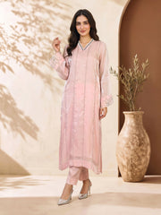 2 Piece Silk Suit- Embellished (Pret)