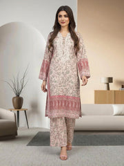2 Piece Silk Suit- Embroidered (Pret)
