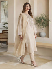 3 Piece Lawn Missouri Suit- Embroidered (Pret)