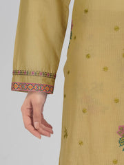 3 Piece Dobby Suit- Embroidered (Pret)