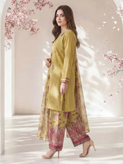 3 Piece Dobby Suit- Embroidered (Pret)