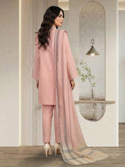 3 Piece Dobby Suit- Embroidered (Pret)