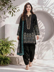 3 Piece Lawn Suit- Embroidered (Pret)