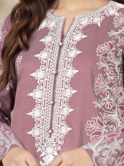 3 Piece Lawn Suit- Embroidered (Pret)