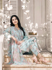 3 Piece Lawn Suit- Embroidered (Pret)