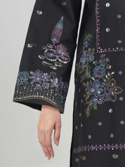 3 Piece Lawn Slub Suit- Embroidered (Pret)
