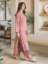 2 Piece Satin Suit- Embroidered (Pret)