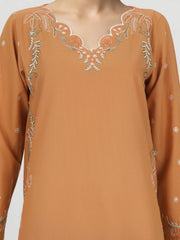 2 Piece Lawn Texture Suit- Embroidered (Pret)