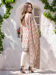 3 Piece Silk Suit- Embroidered (Pret)