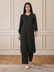 2 Piece Silk Suit- Embellished (Pret)