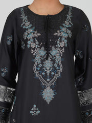 3 Piece Silk Suit- Embroidered (Pret)