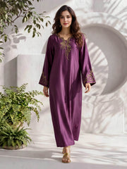 Silk Kaftan- Embellished (Pret)