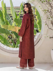 2 Piece Silk Suit- Embroidered (Pret)
