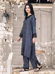 2 Piece Silk Suit- Embroidered (Pret)