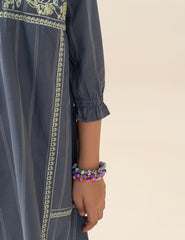 BUTTERFLY EMBROIDERED DRESS