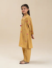 2 PIECE FLORAL EMBROIDERED SUIT