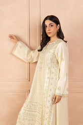 2 PIECE EMBROIDERED RAW SILK SUIT (LUXURY PRET)