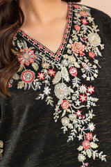 EMBROIDERED ZARI JACQUARD SHIRT (LUXURY PRET)