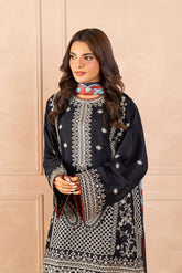 3 PIECE EMBROIDERED RAW SILK SUIT (LUXURY PRET)