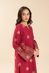 EMBROIDERED LUREX JACQUARD SHIRT (PRET)