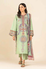 3 PIECE EMBROIDERED LAWN SUIT (PRET)