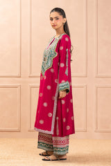 2 PIECE EMBROIDERED RAWSILK SUIT (LUZURY PRET)