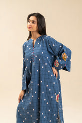 2 PIECE EMBROIDERED BROCHIA JACQUARD SUIT (PRET)