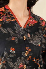 PRINTED TWO WAY SLUB SHIRT (PRET)