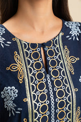 3 PIECE EMBROIDERED SELF JACQUARD SUIT (PRET)