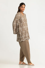 Blended Embroidered Shirt And Dyed Shalwar