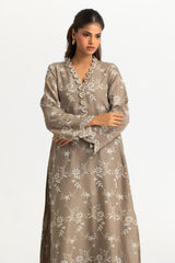 Blended Embroidered Shirt And Dyed Trouser