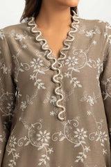 Blended Embroidered Shirt And Dyed Trouser