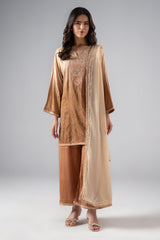 3-PC Embroidered Raw-Silk CMA-6-265