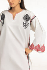 Cambric Embroidered Co-Ord Set