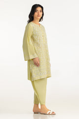 Cambric Embroidered Co-Ord Set