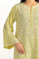 Cambric Embroidered Co-Ord Set